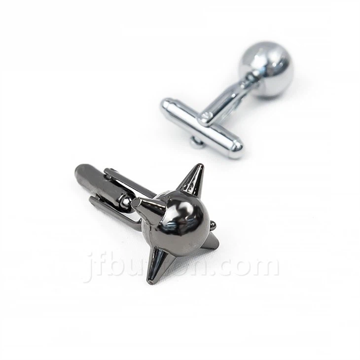 Silver Cufflinks Geometric