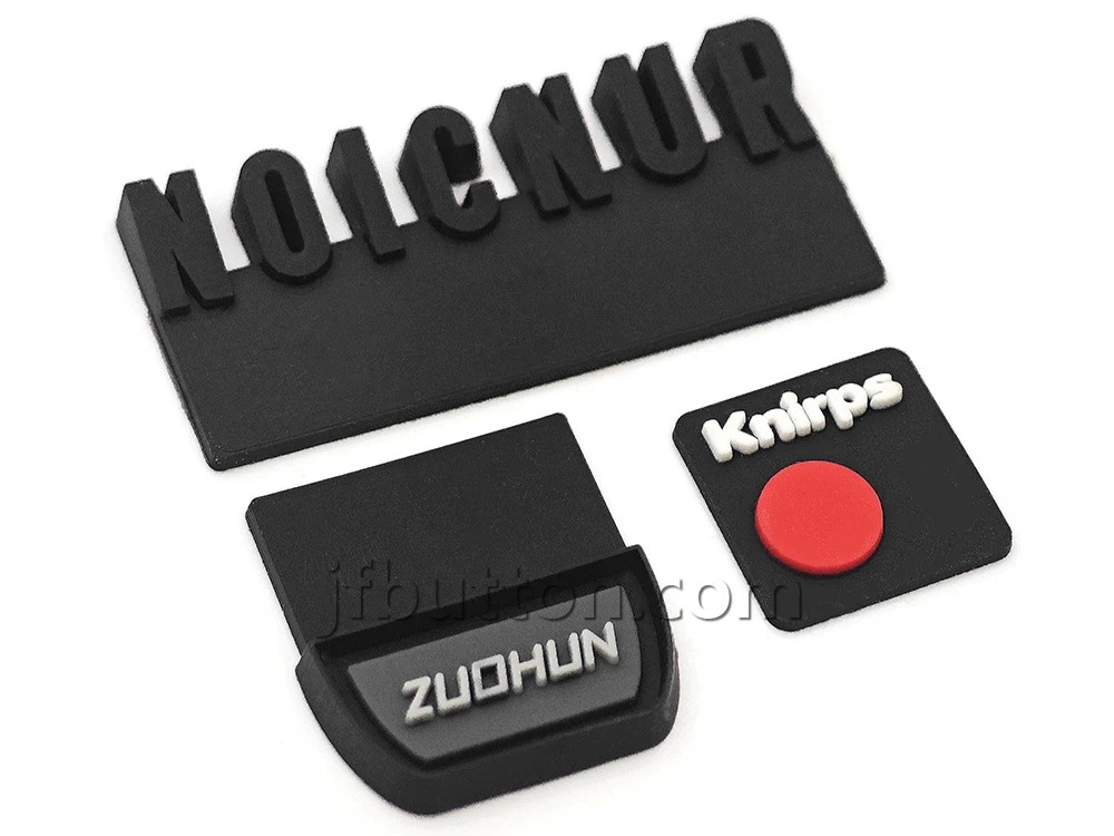black silicone label black silicone label